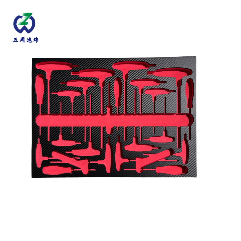 紅色 T 型工具 EVA 內襯：高效作業(yè)的維修收納方案