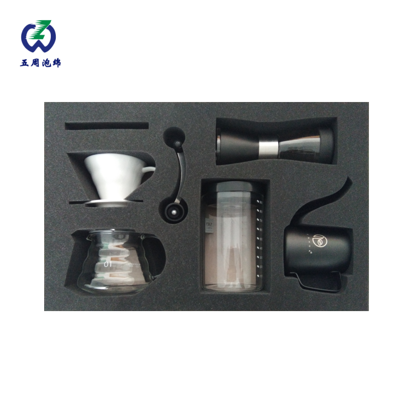 手沖咖啡套裝海綿內(nèi)襯：易碎器具的 “輕奢守護(hù)方案”